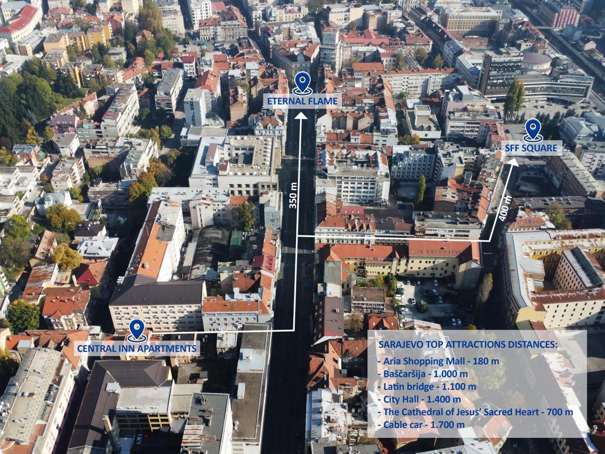 Central Inn Apartments Szarajevó Kültér fotó
